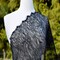 1 Yard Black Silk Chantilly French Lace Trim with Lashes Ideal For Garments